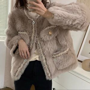 100% wool fur coat
